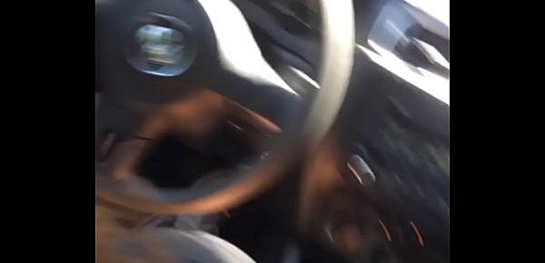  Getting head while driving this bitch to her boyfriends crib